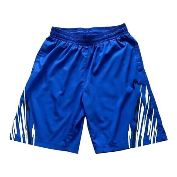 Head Club athletic shorts deep blue slip gusset pockets elastic waist logo Men M - Picture 1 of 14